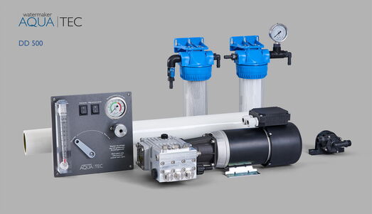Watermaker Aquatec DD 500 for Yachts, 12VDC - 24VDC - 48VDC